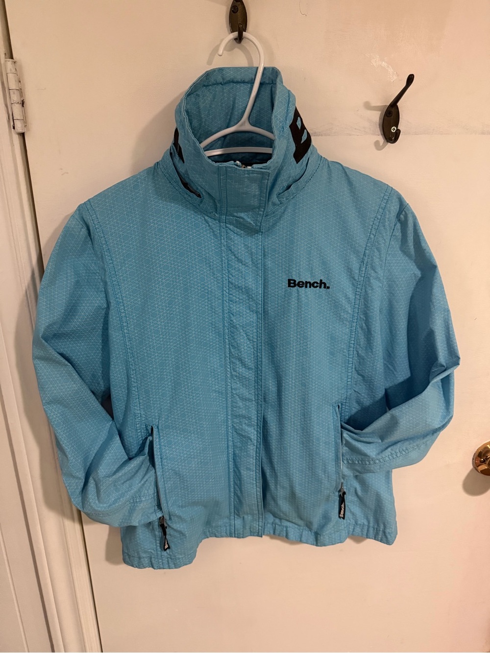 Bench Light Blue Kids' Hooded Rain Jacket
